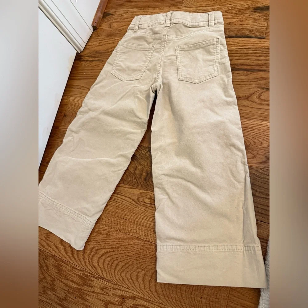 Zara Girls Tan Khaki Wide Leg Pants Size 5-6 Years